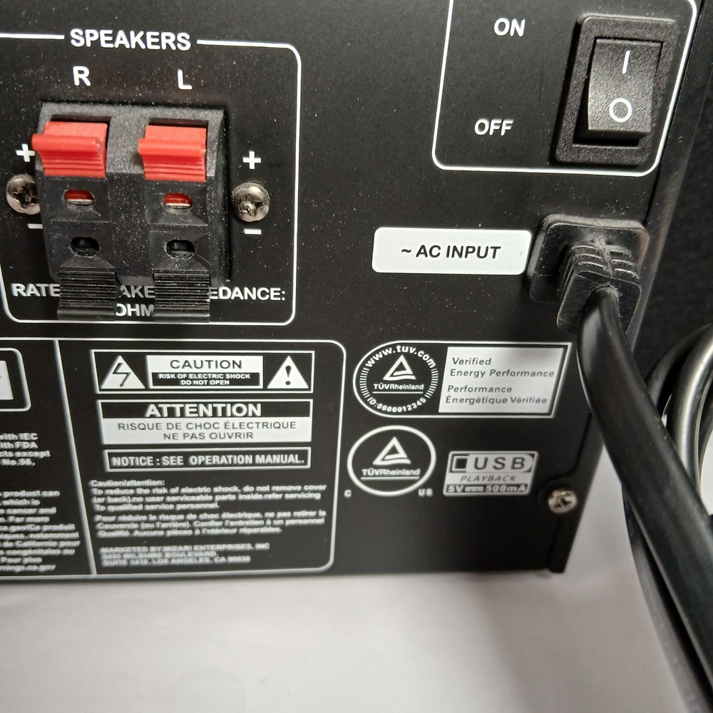 Sharp XL-B530 Bluetooth Micro Component System CD Player Speakers W/ Remote