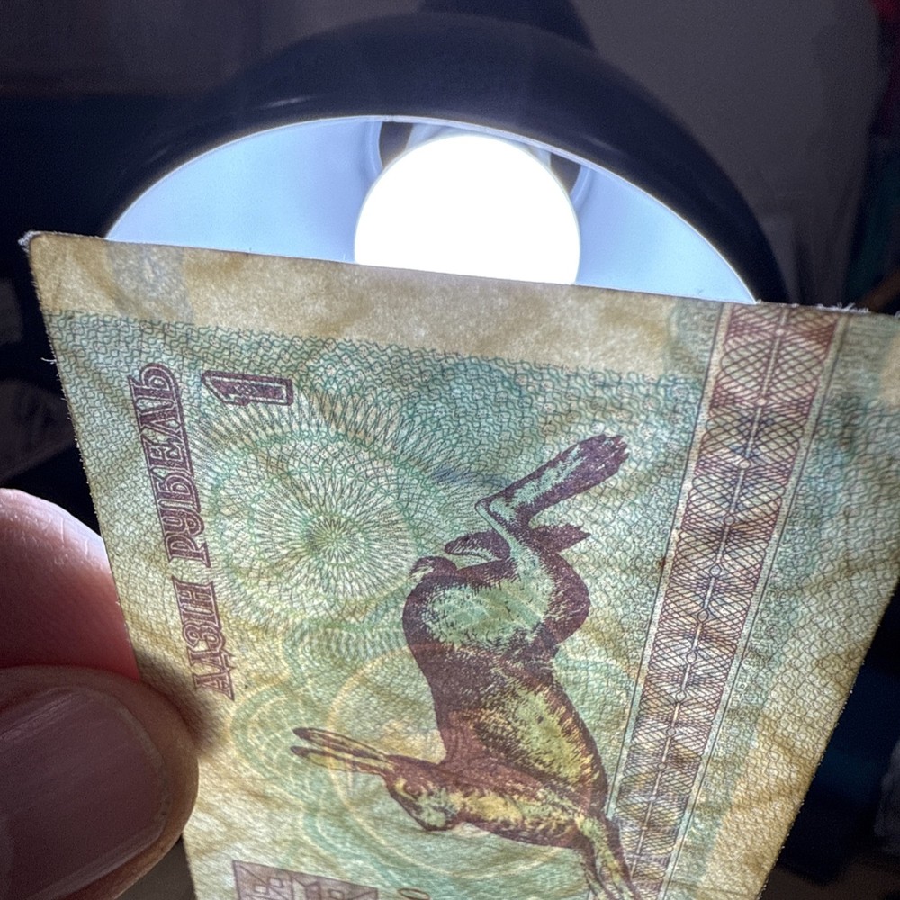 BELARUS REPUBLIC 1992 Banknote 1 ROUBLE Serial # АБ 9264710