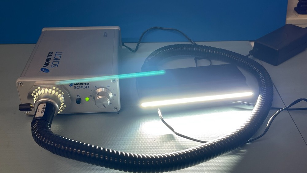 Moritex Schott LLS3 A20970.1/6000/EU LED Light Source Illuminator W/ A08906