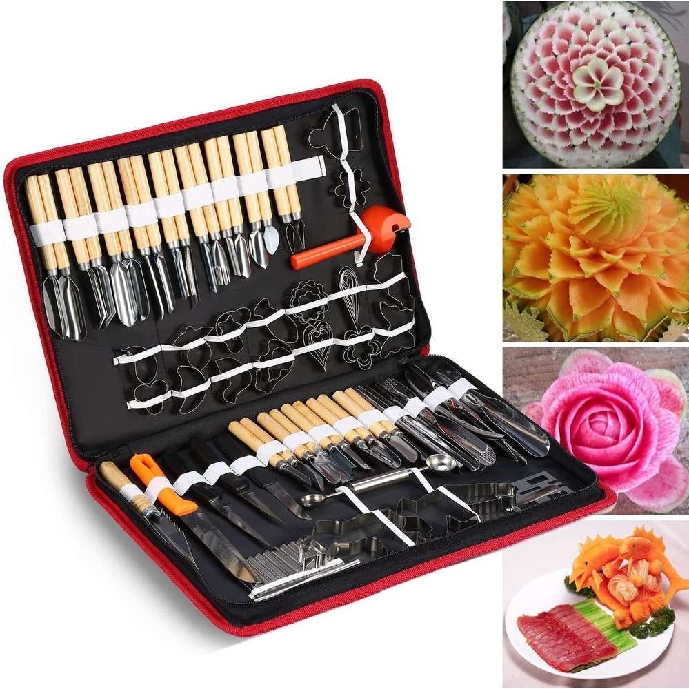 80 Pcs Portable Carving Set Sculpting Modeling Tools Kitchen Tool