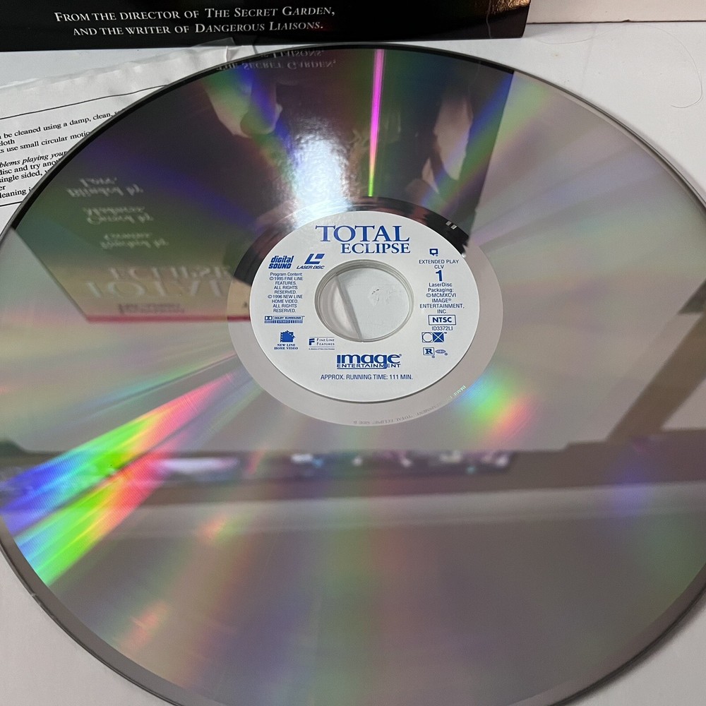 Total Eclipse Widescreen Laserdisc - NTSC - Image Entertainment