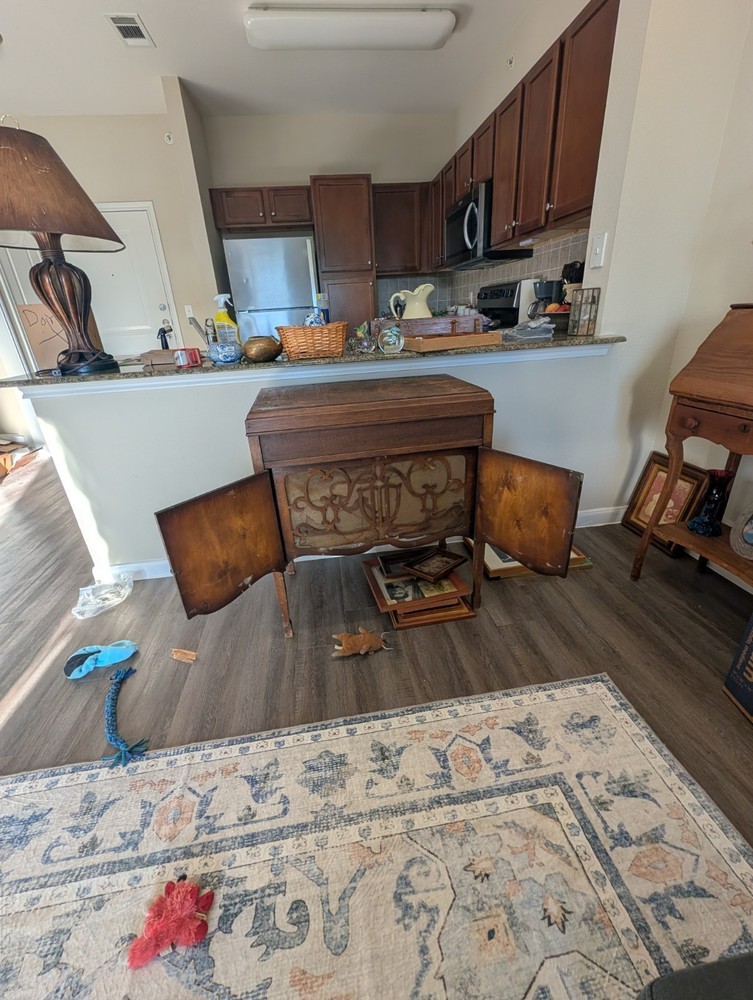 Antique Vintrola Console Cabinet