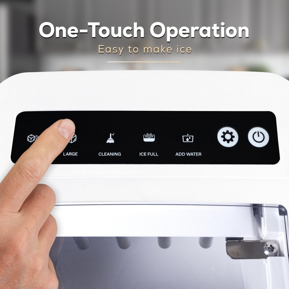 Automatic Self-Cleaning Portable Electric Countertop Ice Maker Machine With H...