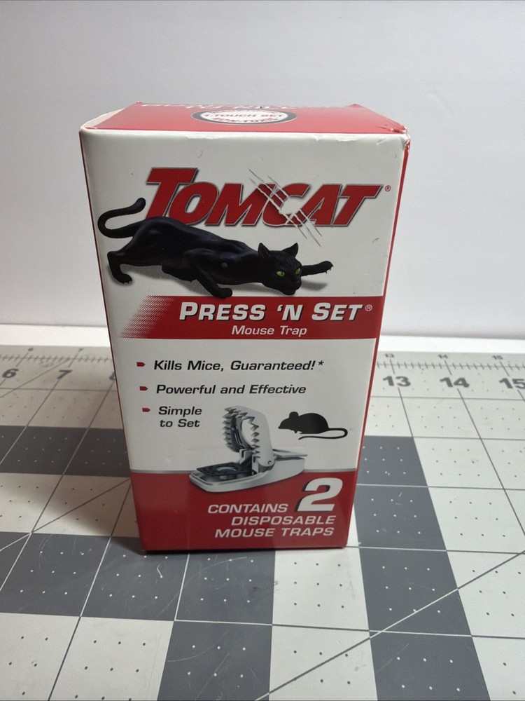 Tomcat Press 'N Set Mechanical Mouse Trap (2-Pack) Tomcat