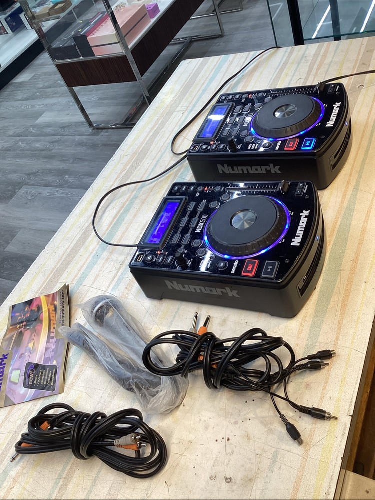 2X - Numark NDX 500 DJ USB/CD Media Player Serato Software Controller & Mic