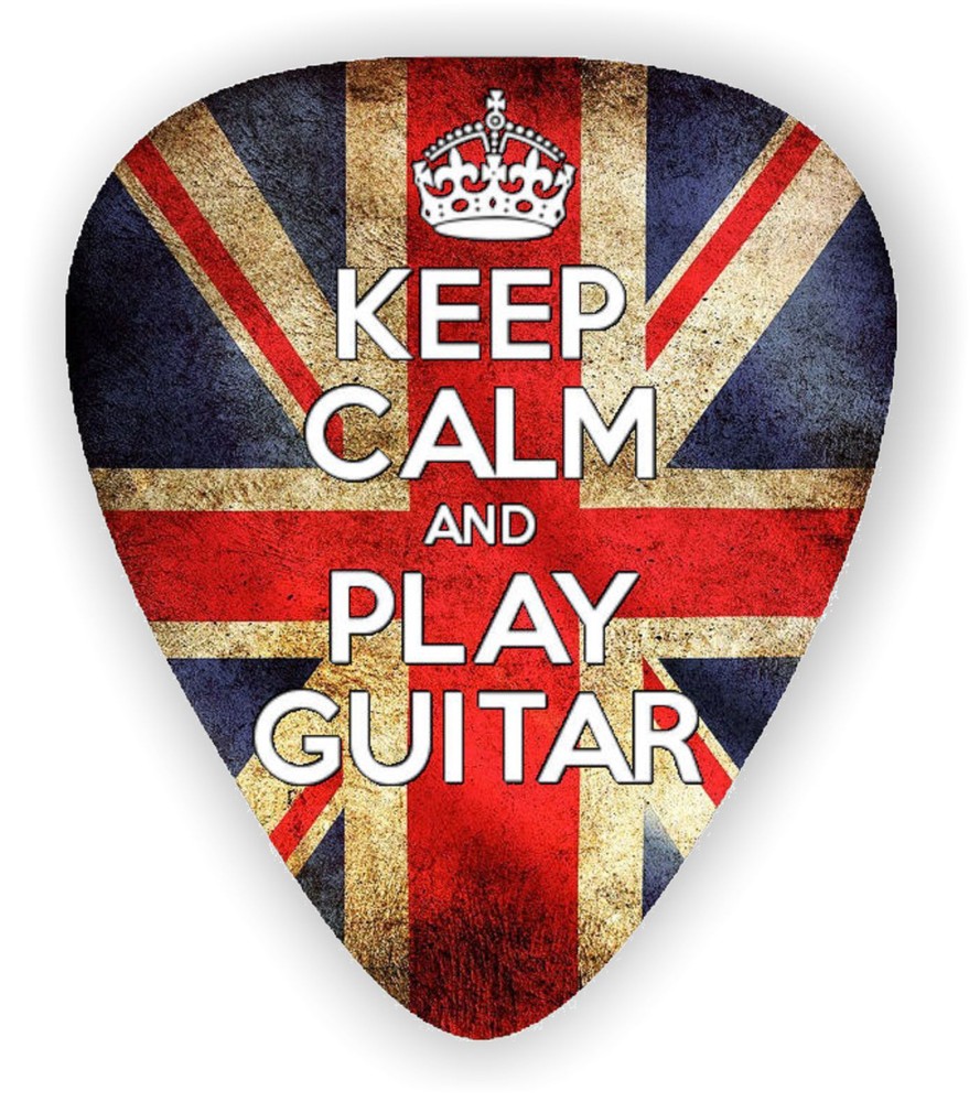 10 Keep Calm and Play Guitar ~ U.K.PICKS  *Printed Both Sides*