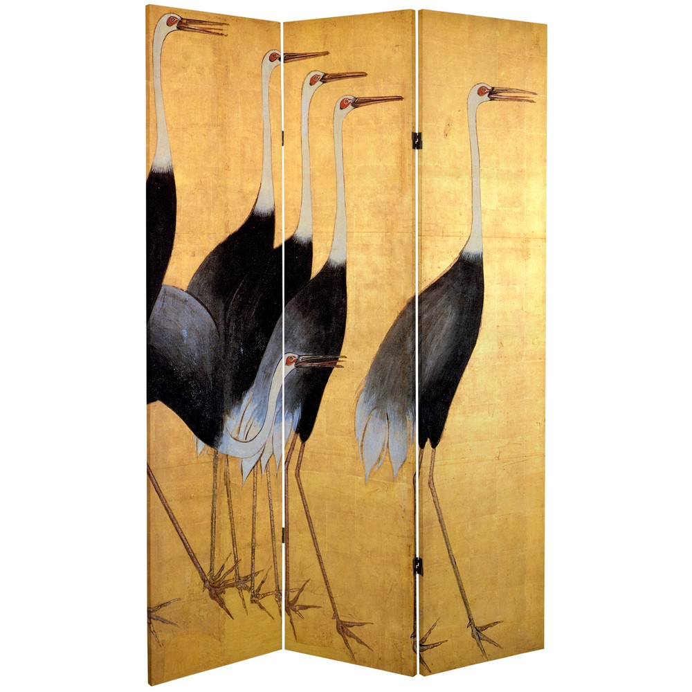 6 ft. Tall Double Sided Cranes Room Divider