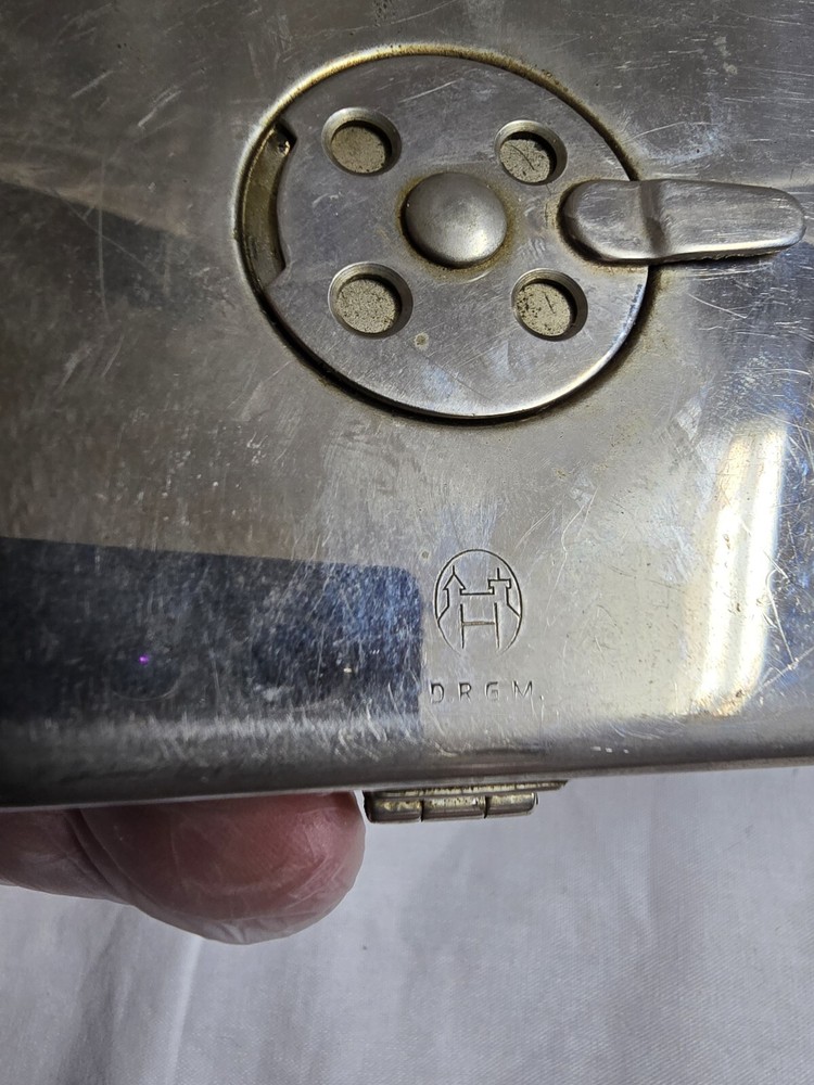 Vintage D.R.G.M. WWII Field Surgical Set Box Container Only. RARE