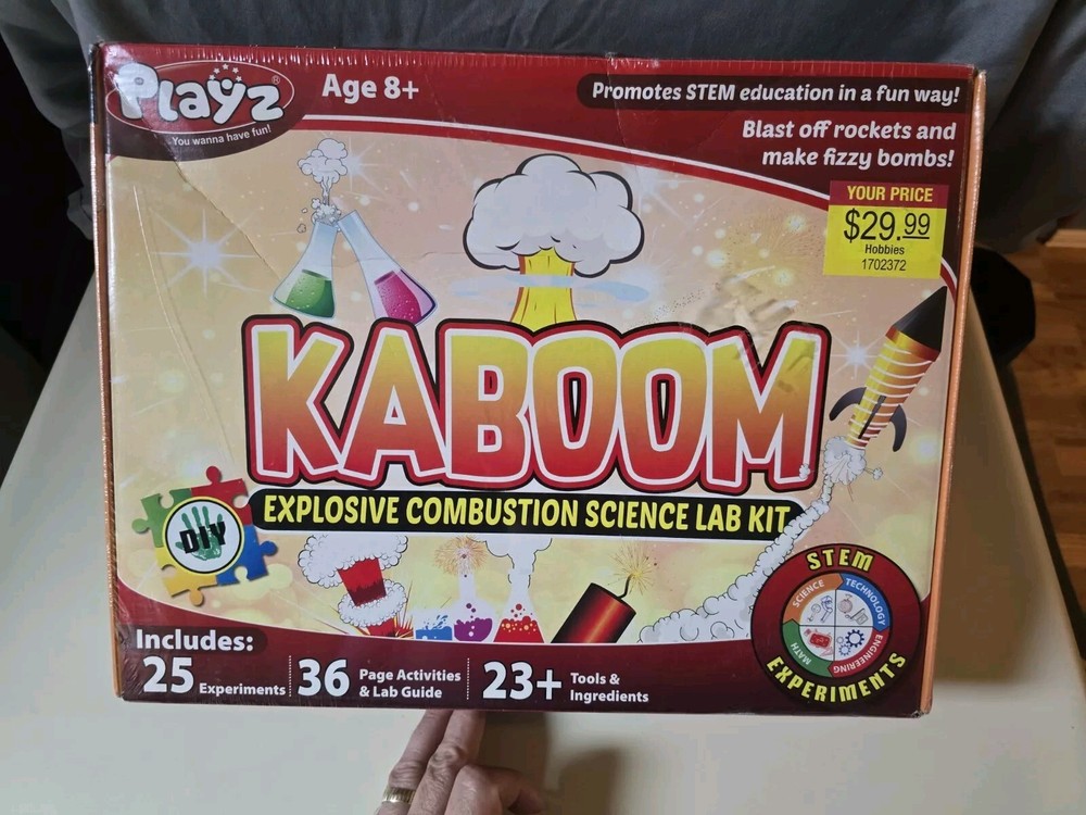Kaboom Explosive Combustion Science Lab Kit STEM Experiments New NOS