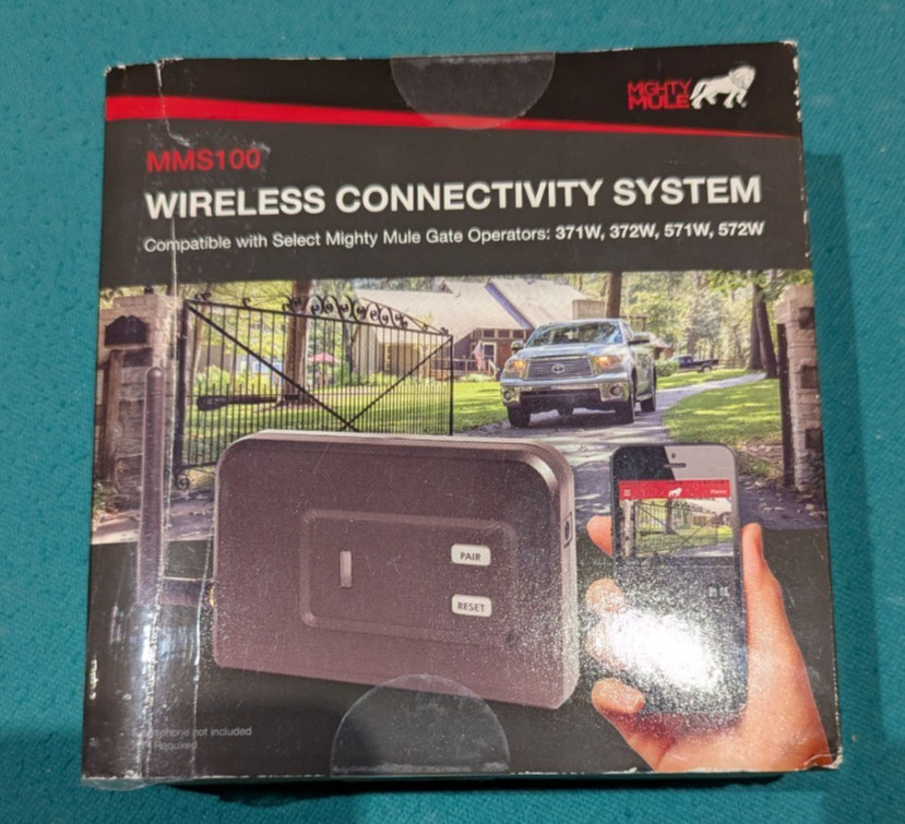 Mighty Mule MMS100 100 Wireless Connectivity System Black 4567 OPEN BOX