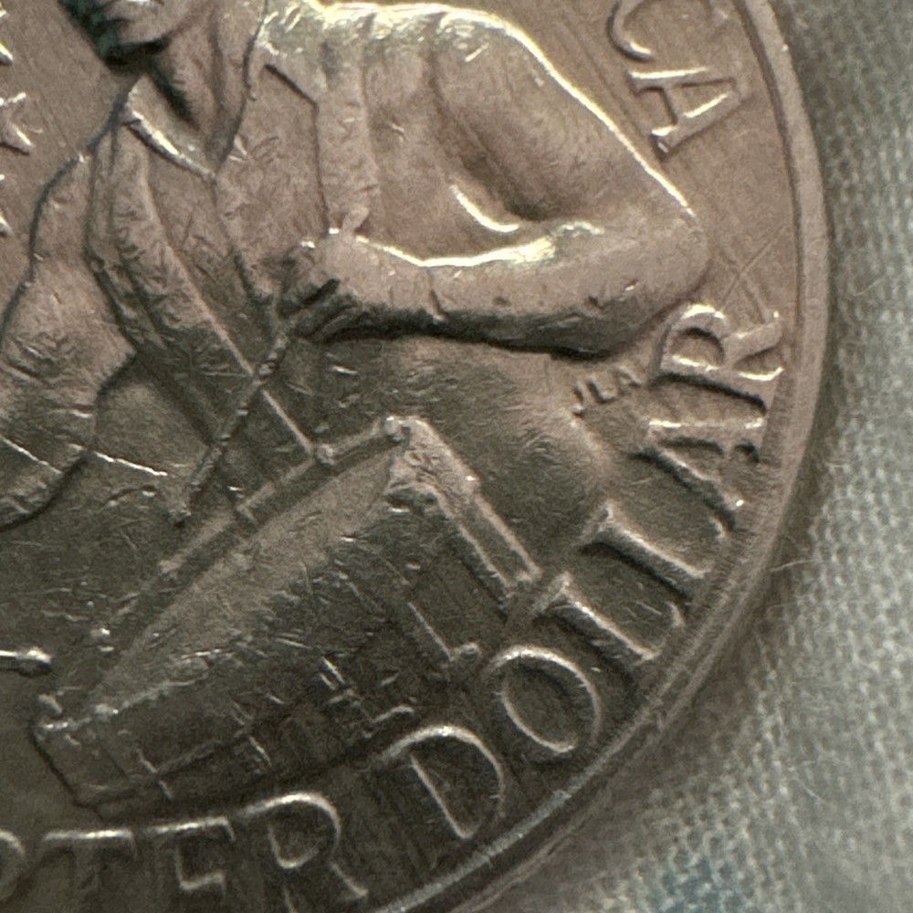 1776-1976 NO MINT MARK!! Broad Strike Errors .25C George Washington Quarter