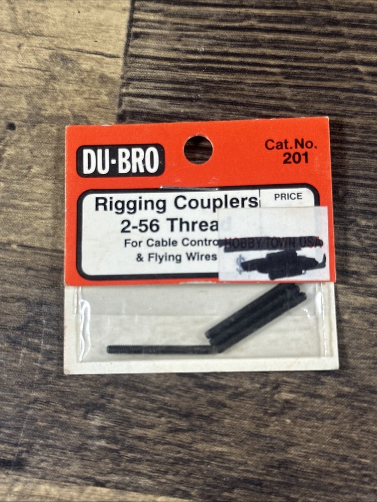 Du-Bro 201 Rigging Couplers with 2-56 Thread (4 Pack)