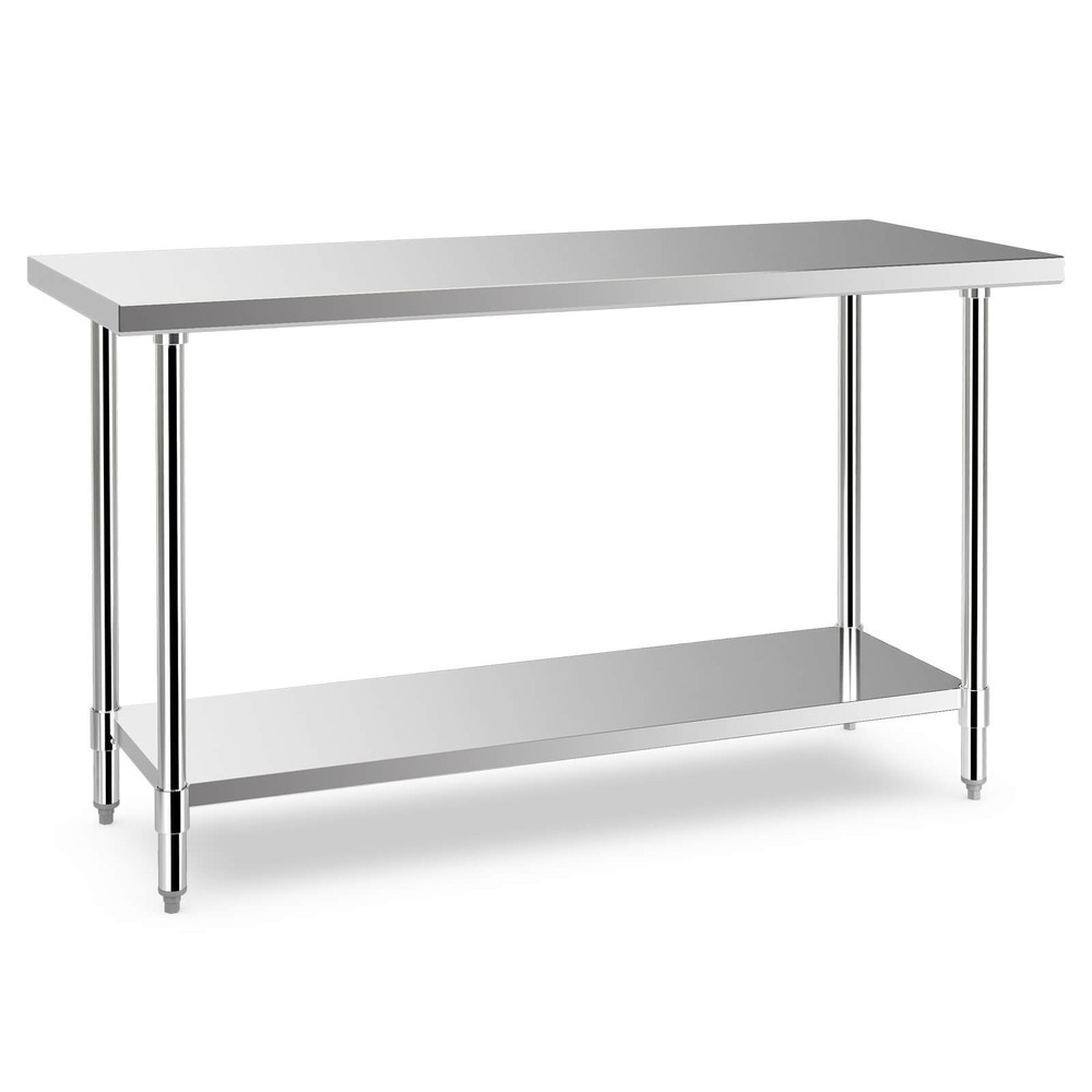 24 x 60" Stainless Steel Work Table Kitchen Prep & Work Table Silver