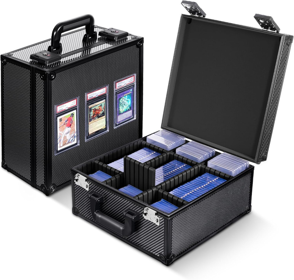 Graded Card Storage Box with Display Window for PSA/CGC Holder, TSA Combination