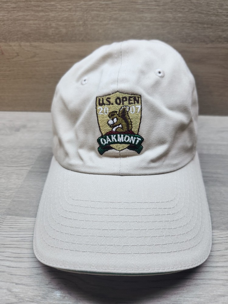 US Open Oakmont Adjustable Hat 2007 (Grey/Tan) *CLEAN* Nice Condition Adjustable