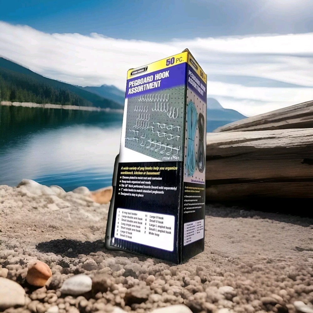 STOREHOUSE Pegboard Hook Kit, 50 Piece