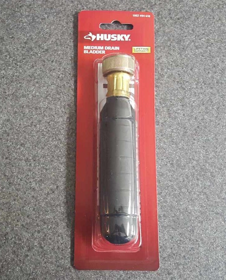 Husky Medium Drain Bladder Clog Cleaner Remover