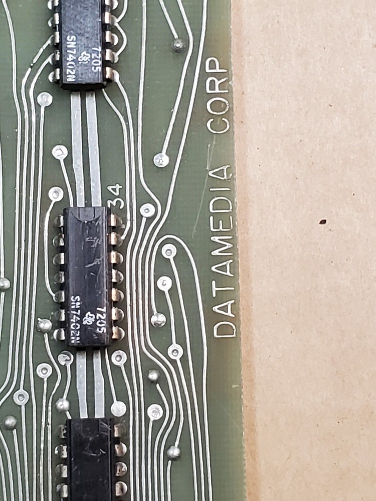 Vintage DATAMEDIA Corp Text Display PCB Board 380DVC2003 - Computer Board