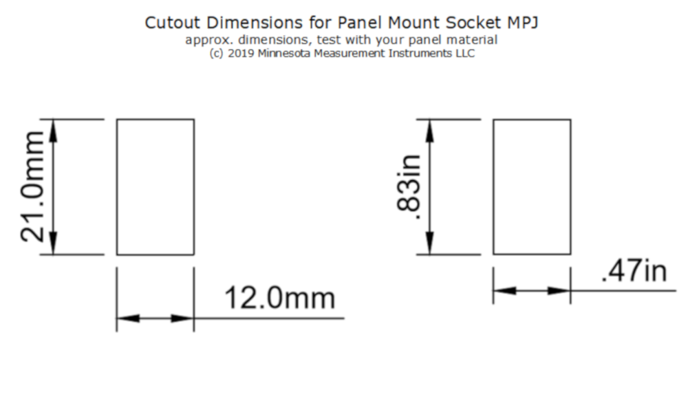 New Panel Mount J-type Thermocouple miniature mini jack socket connector MPJ-J