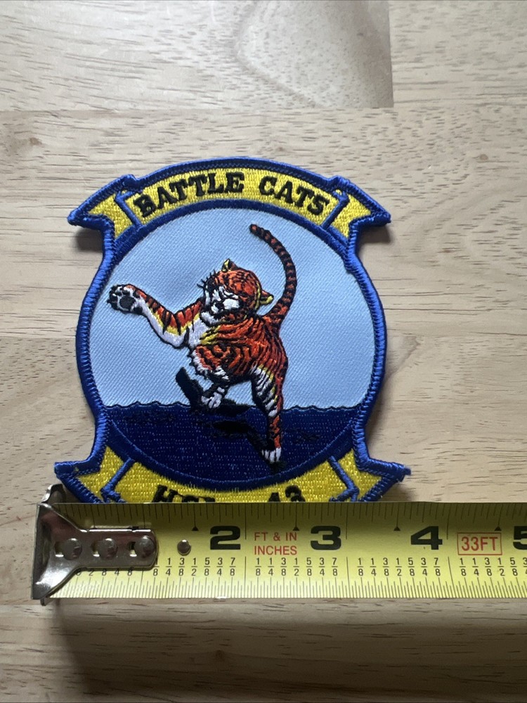 NAVY HSL-43 BATTLE CATS EMBROIDERED PATCH
