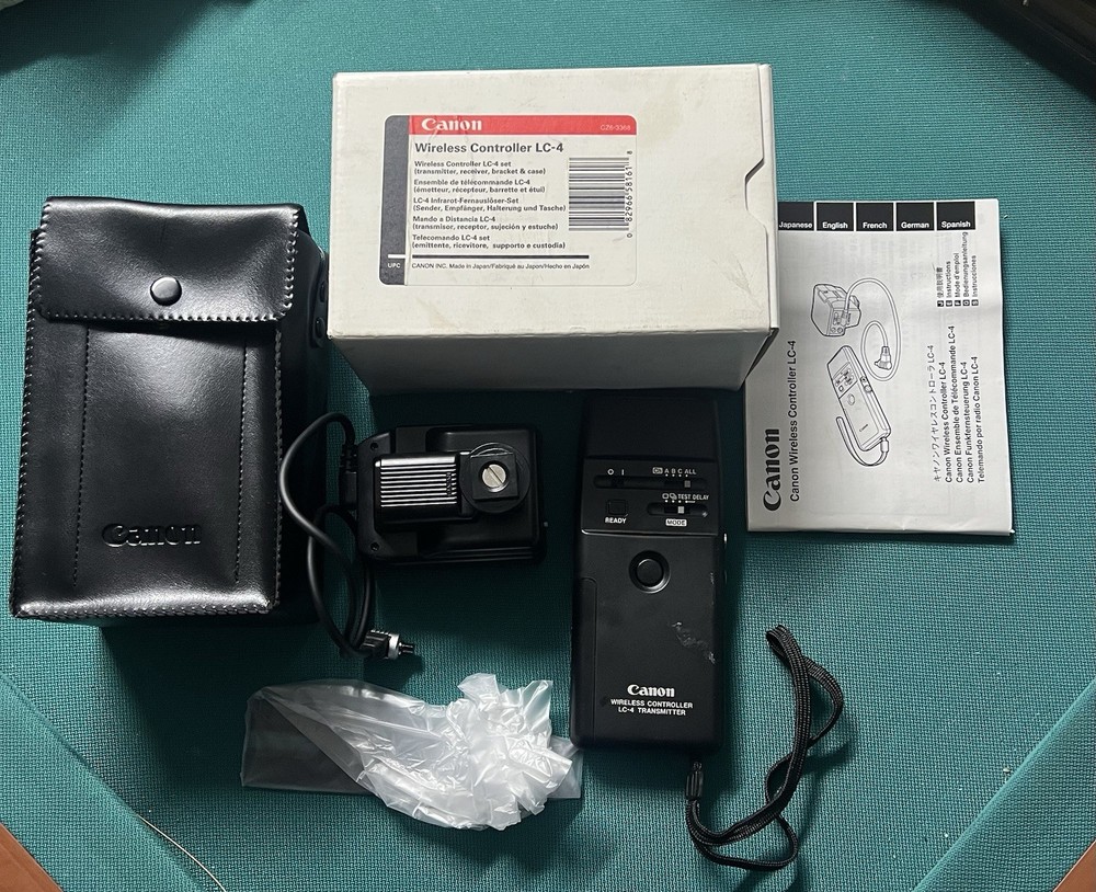 Canon Wireless Controller LC-4 Transmitter And Receiver With Box
