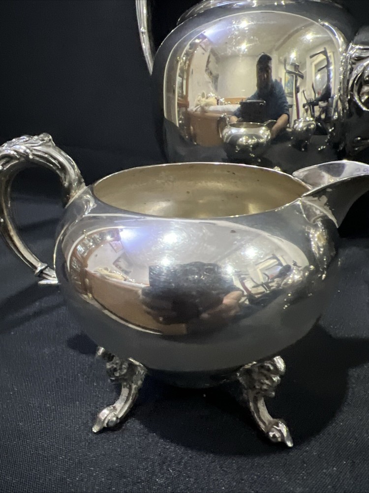 Vintage Silver Plate Tea Set Coffee Service 4 Piece