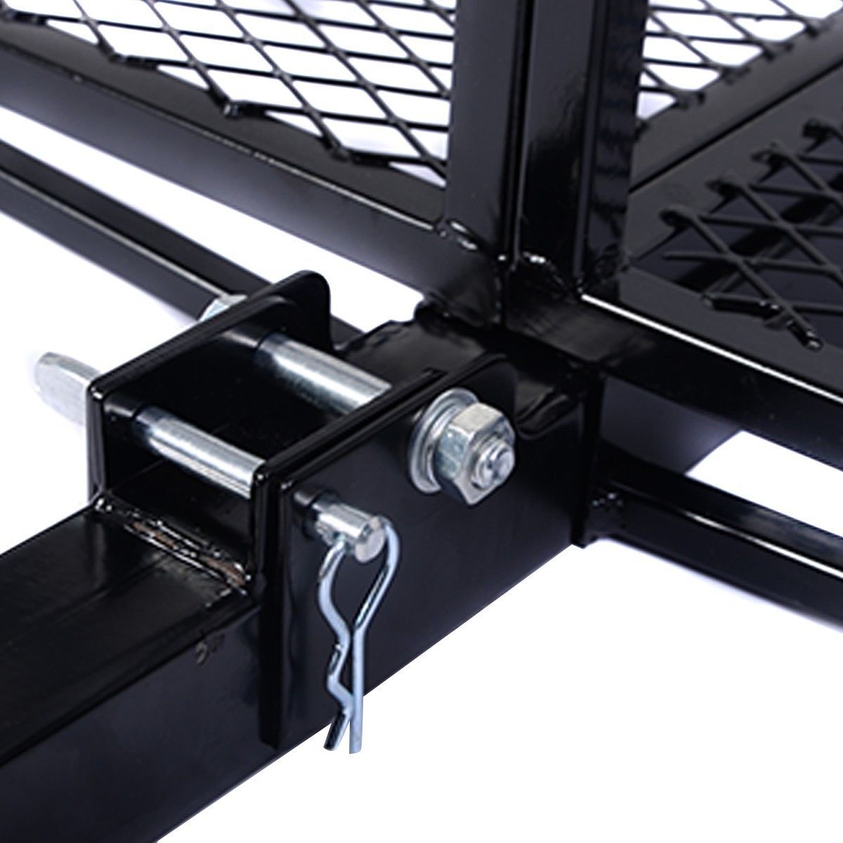 For 2" Car SUV Truck Folding Hitch Mount Cargo Carrier Rack 650lb Luggage Basket