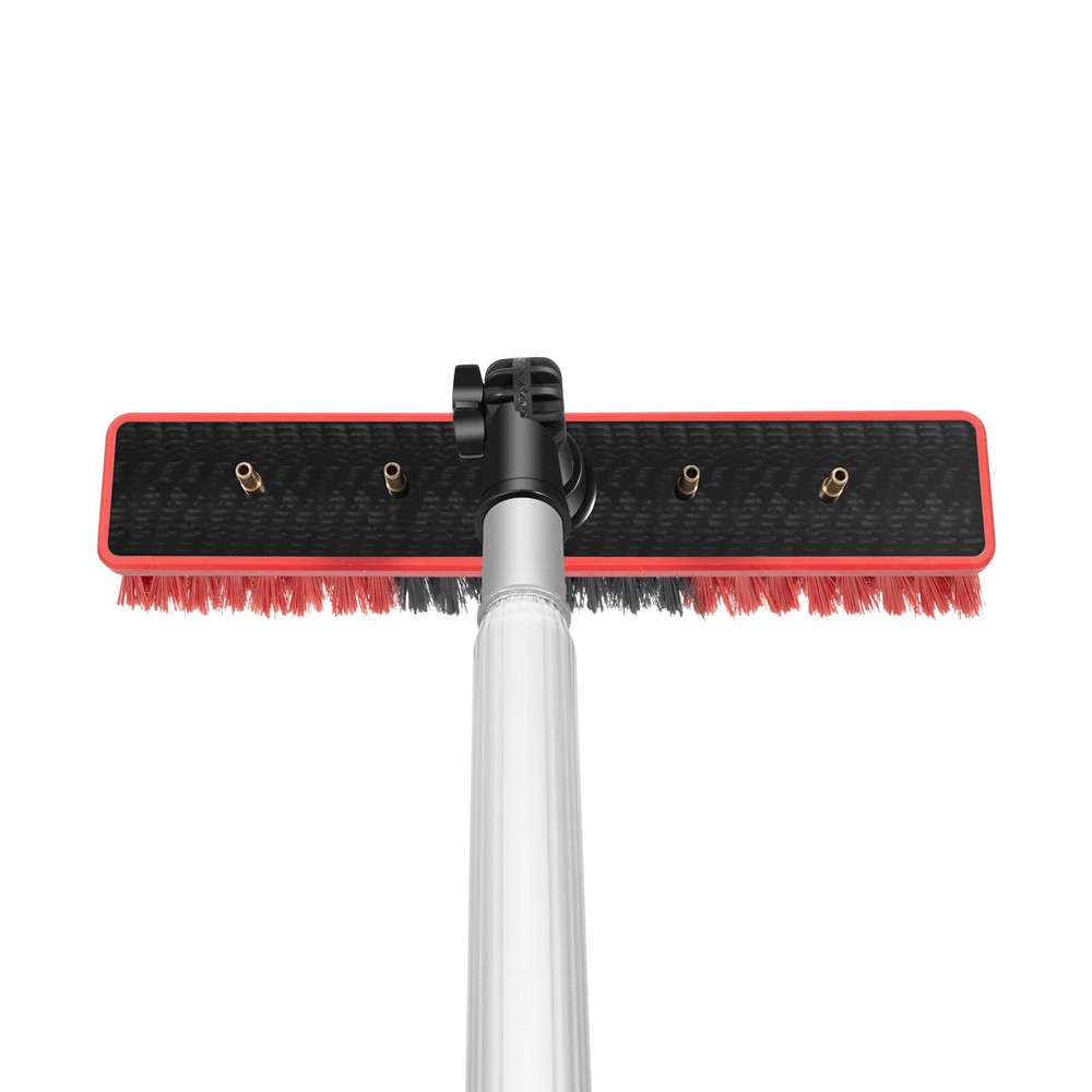 Window Solar Panel Cleaning Extendable Telescopic Pole Water Fed Brush Washer