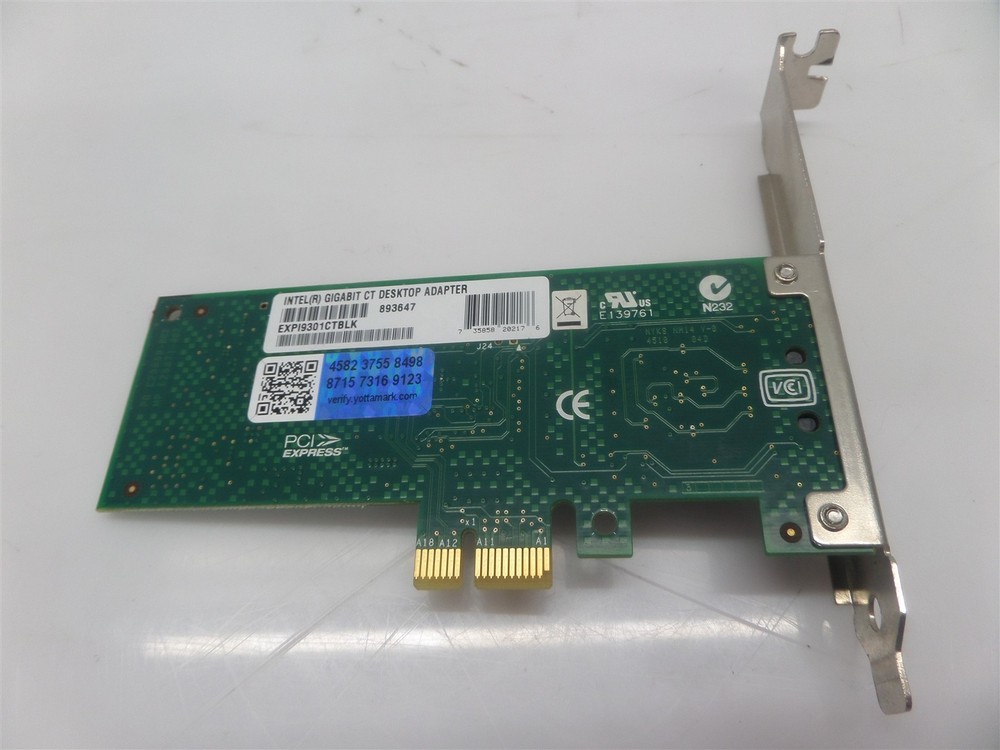 Intel Gigabit CT Desktop Network Adapter Card 893647