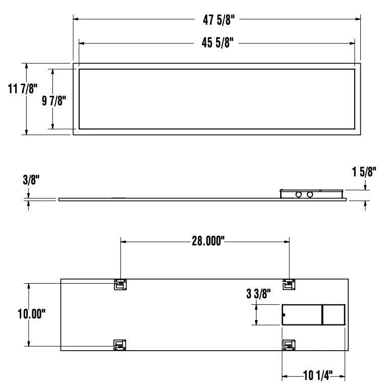 LSI 1x4 LED Panel Light SFP14 Field Selectable CCT & Lumens Universal 120-277V