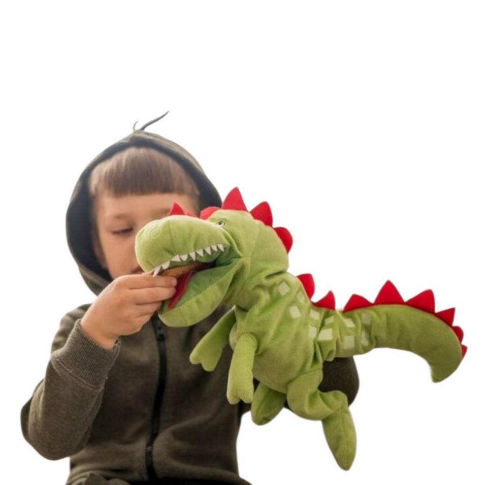 IKEA Laskig Dragon Dinosaur Trex Hand Puppet