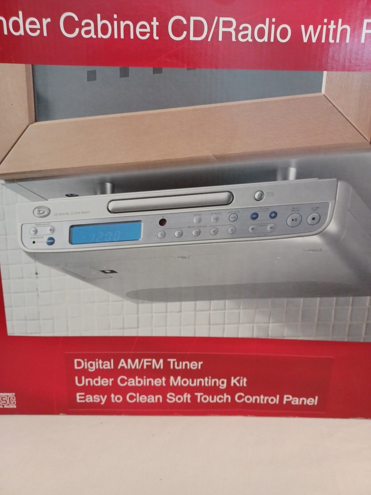 Durabrand Under Cabinet CD Radio Player w/ Remote *CD Player Does Not Work*