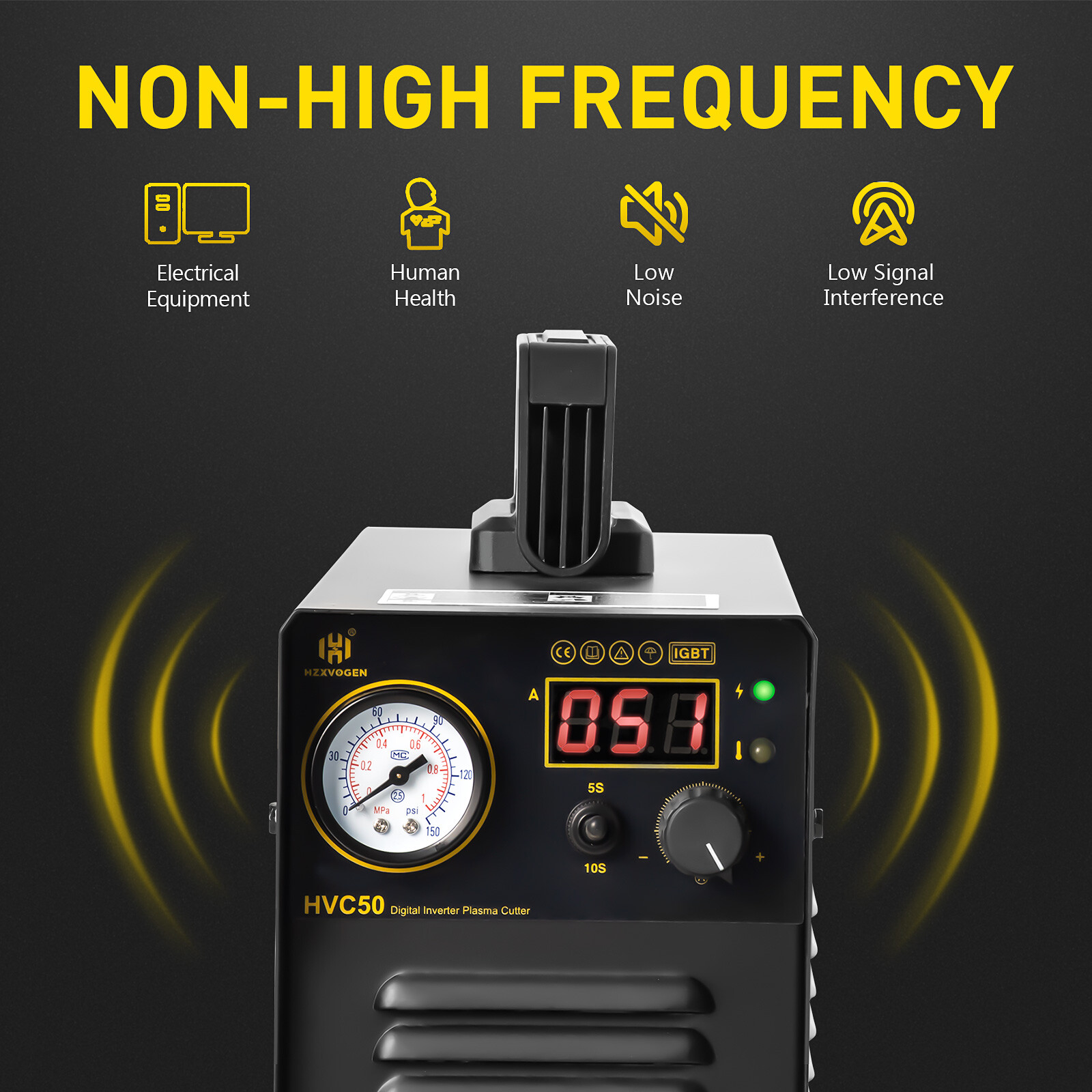 Powerful Air Plasma Cutter 110/220V IGBT Contact Touch Arc Cutting Machine 40Amp