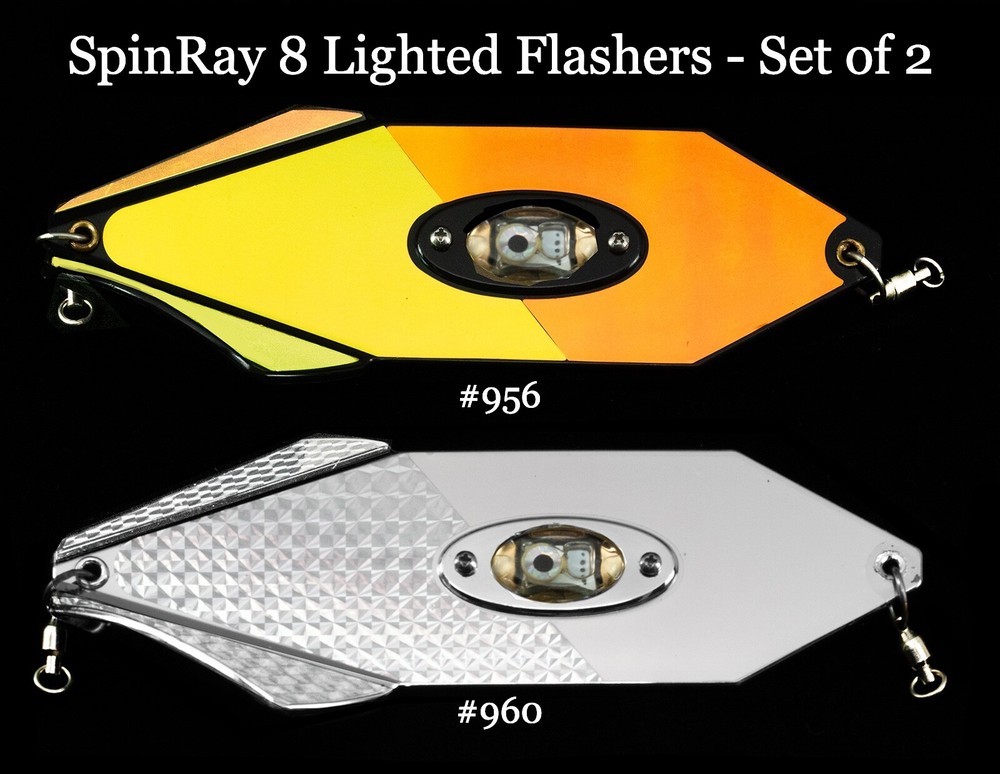 PRO-TROLL SpinRay 8" #956 and #960  Flashers - New