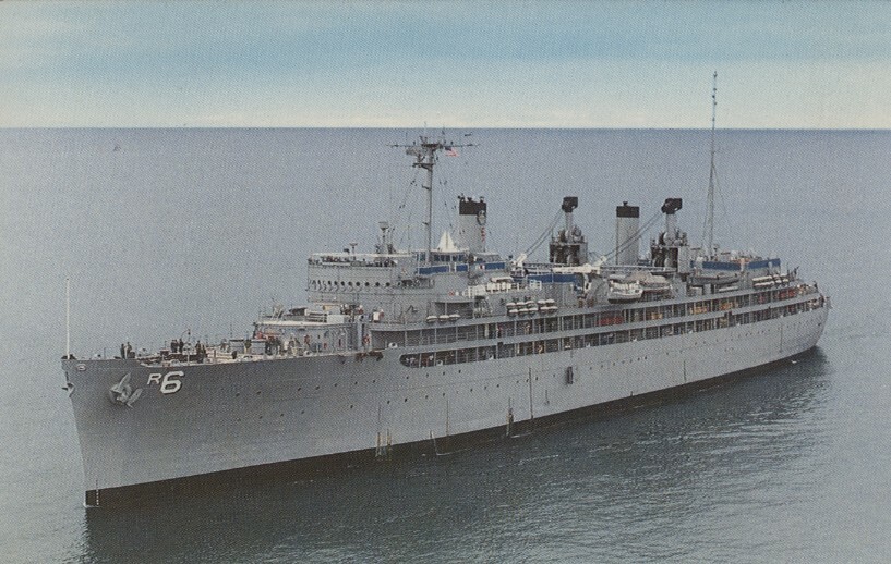 USS Ajax AR 6 US Navy Ship Postcard