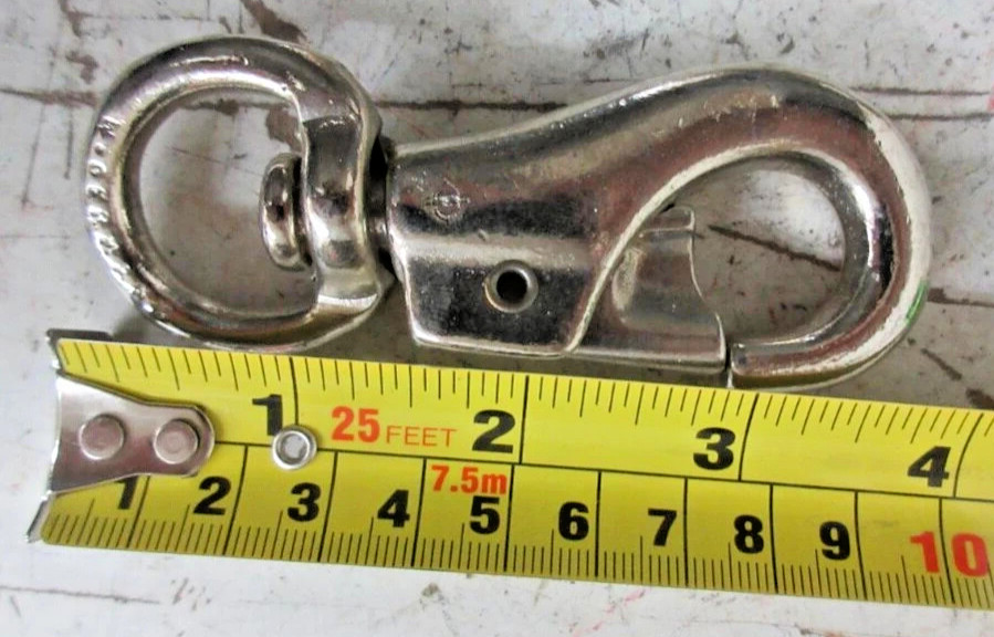 Steel Swivel Eye Bull Snap 4" Malleable Steel 700 SWL Heavy Duty 7/8" Eye
