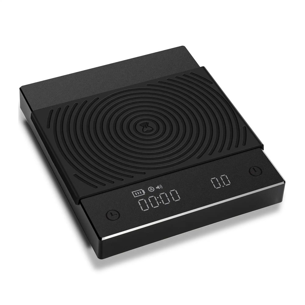 Black Mirror Pour Over Coffee Scale flow rate display Auto Timer digit Kitchen