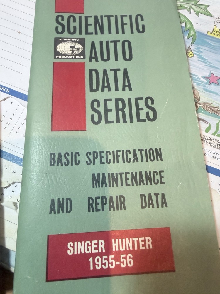 Singer Car Owners Handbooks x 12 plus additional items