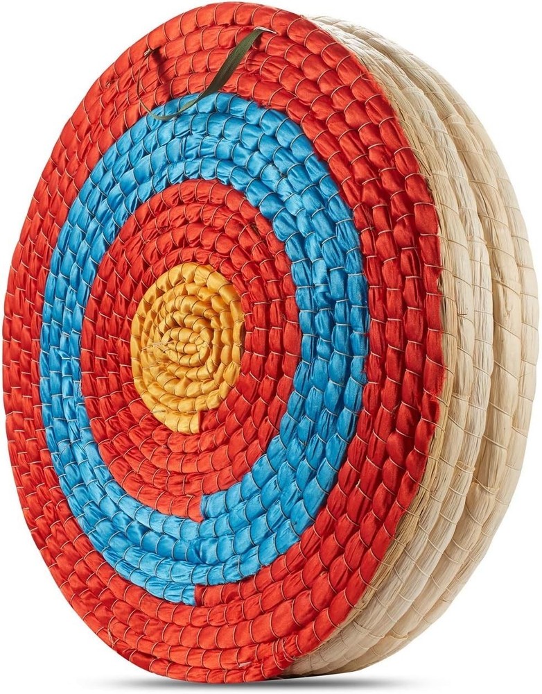 Handmade Straw Archery Target 20" Round, Eco-Friendly Bow Practice Target
