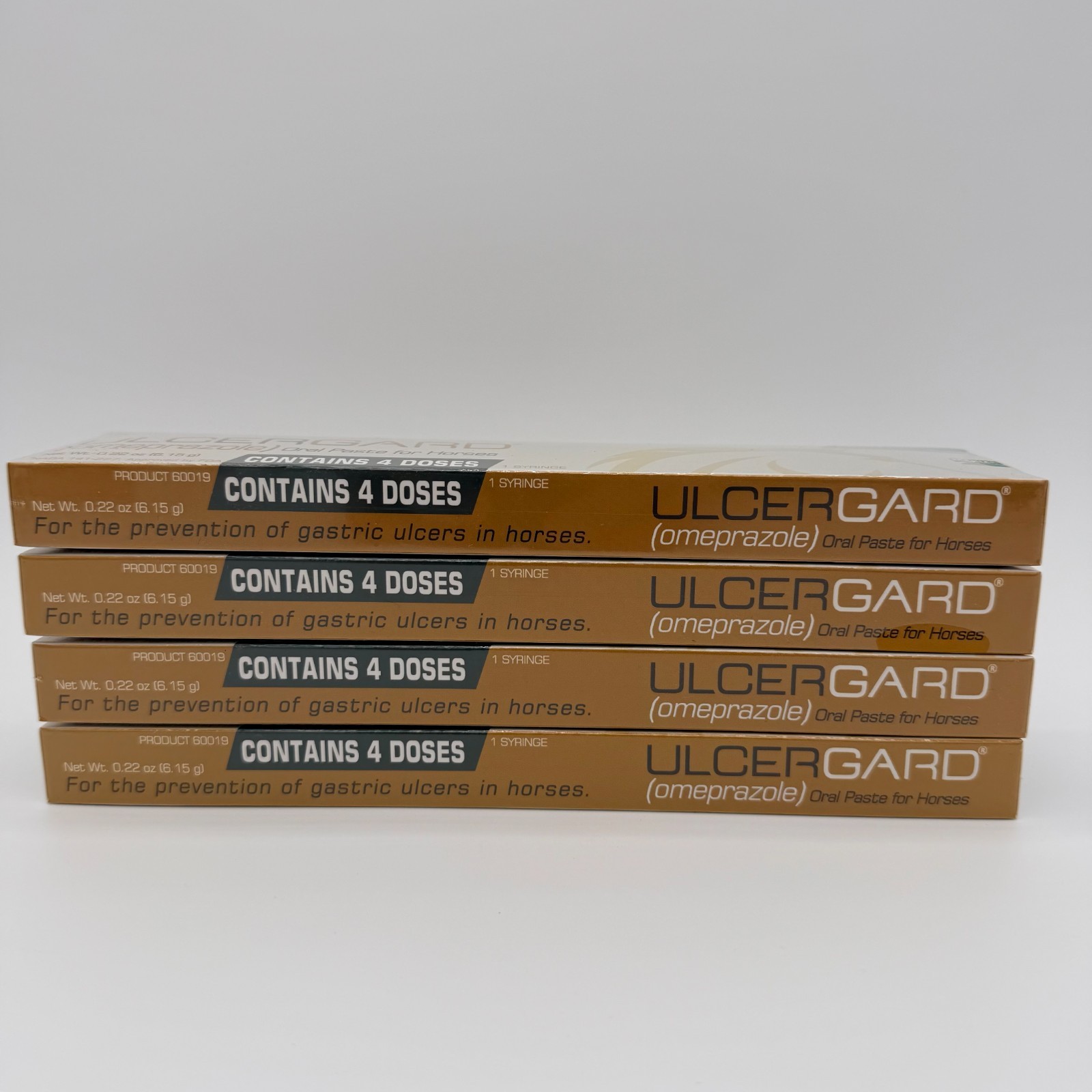 4 PACK Ulcergard (16 Doses) Oral Paste Syringe (6.15 Gm) New Version-See details
