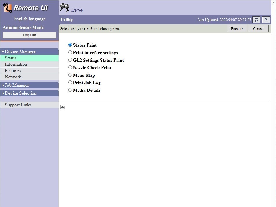 Canon imagePROGRAF iPF760 Plotter 36" Color Inkjet Large Format Printer w/inks