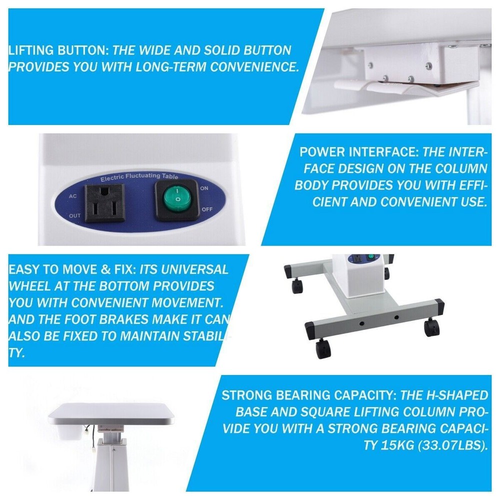 Professional Ophthalmic Electric Optical Equipment Motorized Lifting Table