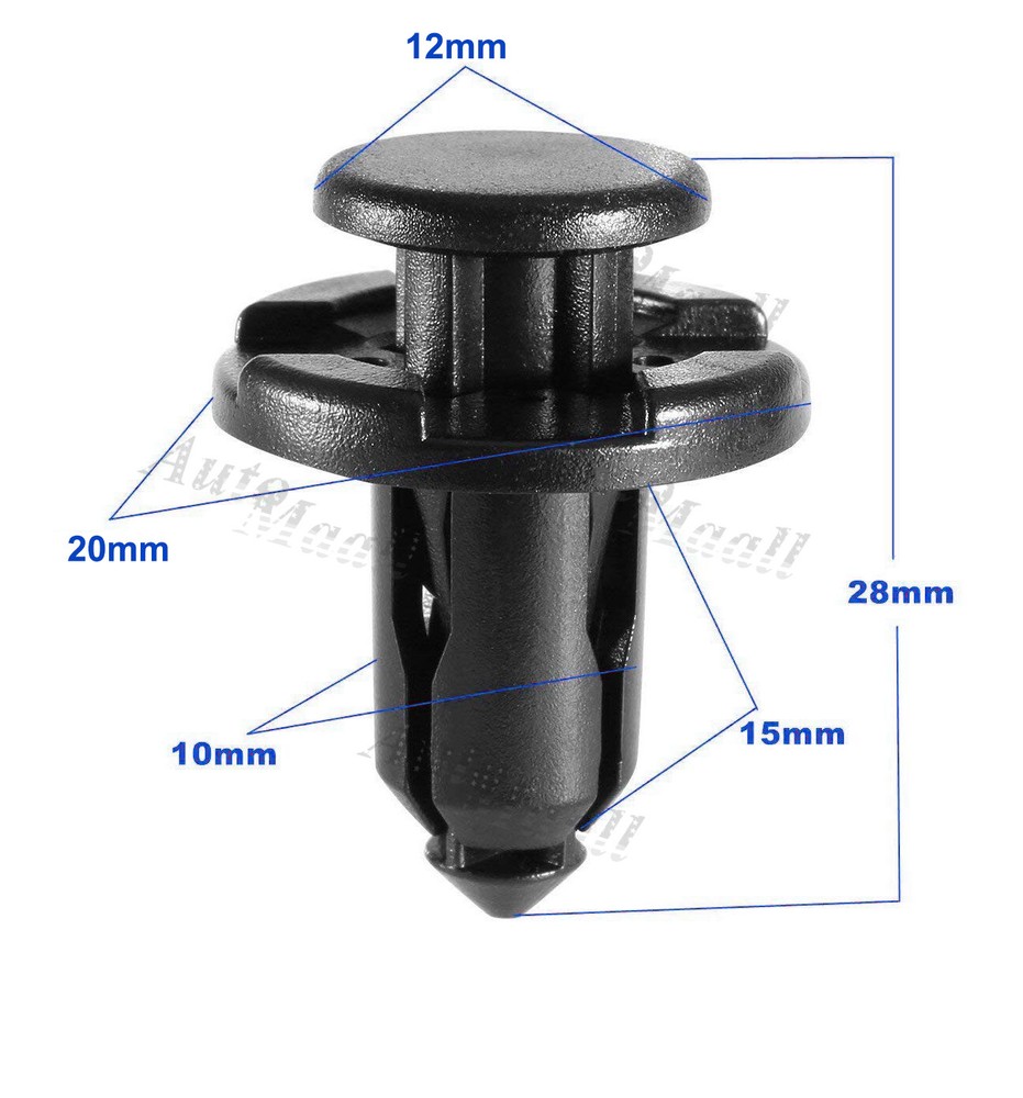 100pcs Bumper Engine Cover Fender Clips Push Type Retainers Fasteners For Subaru