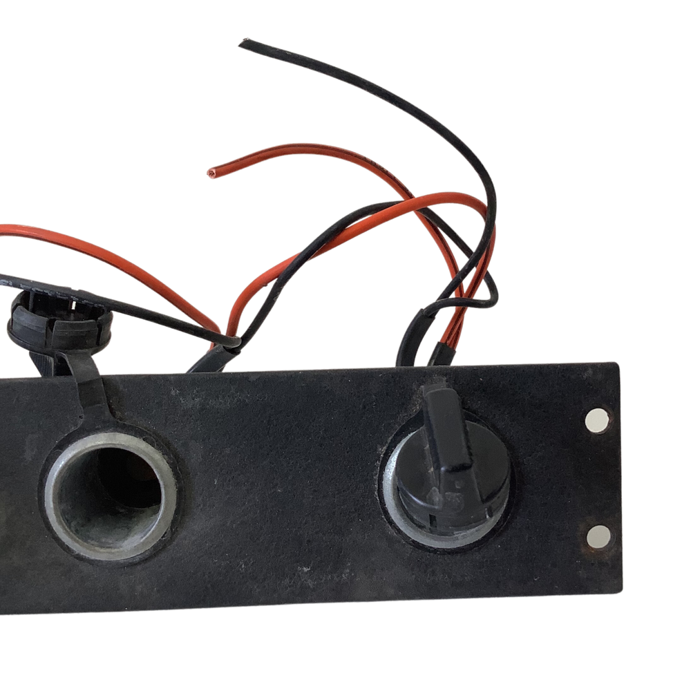 Police Center Console 12 Volt Multi Socket Hardwired Outlet w/ Socket Covers #1