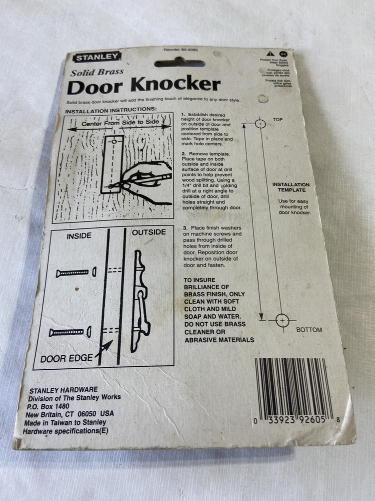 Stanley Door Knocker solid Brass