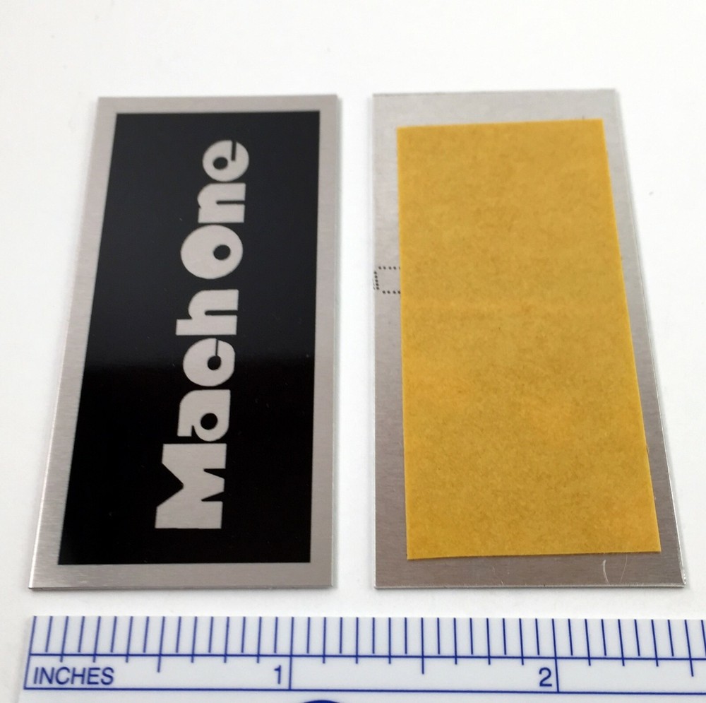 Mach One Speaker badge logo plate Realistic