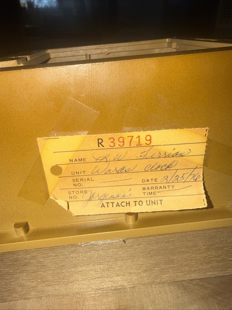 Vtg E Schmeckenbecher German Mechanical Wall Clock Chain Driven Weights ASMR