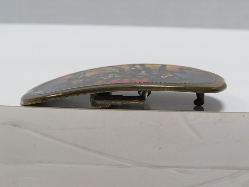 KISS DESTROYER PACIFICA BELT BUCKLE - 1977 VINTAGE AUCOIN - ACE PETER GENE PAUL