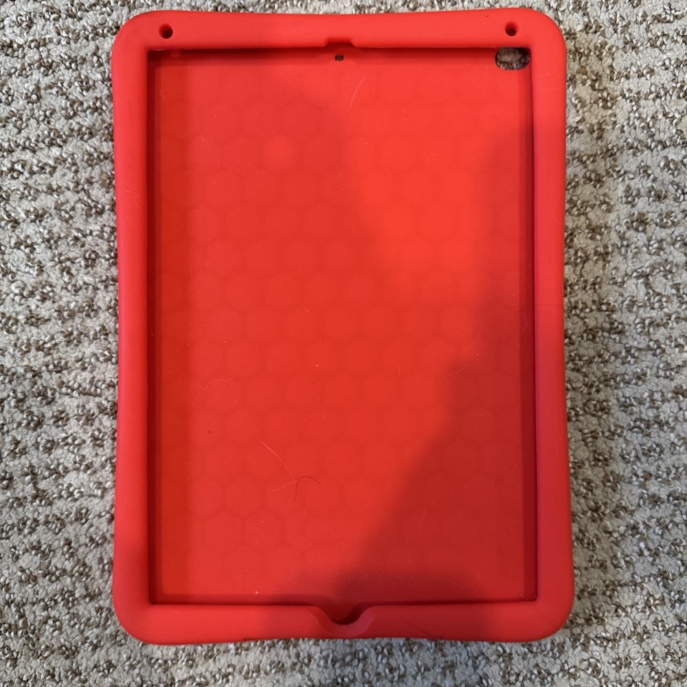 Casebot iPad 5th Generation Red Silicone Protector Case, Holds 6” X 9”