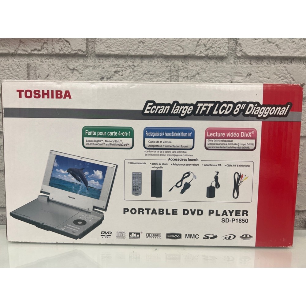 Toshiba 8” Diagonal Widescreen Portable DVD Player